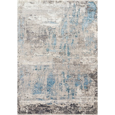 1'6" x 1'6"  Grey / Ocean Rug