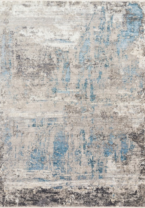 1'6" x 1'6"  Grey / Ocean Rug
