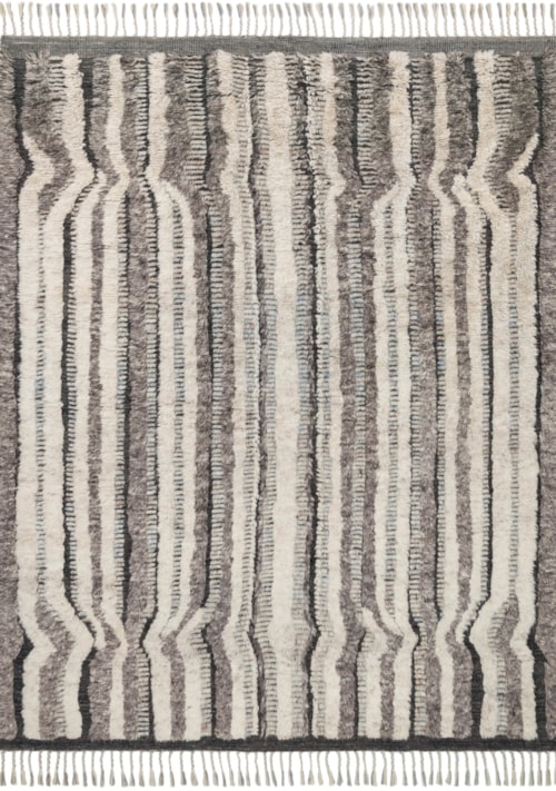 18" x 18" Stone / Charcoal Sample Rug