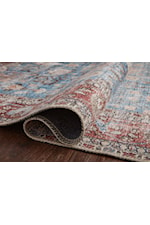 Loloi Rugs Loren 3'-6" x 5'-6" Blue / Brick Area Rug