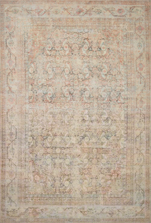 18" x 18" Natural / Apricot Sample Rug