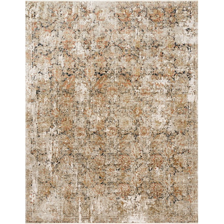 7'10" x 10' Taupe / Gold Rug