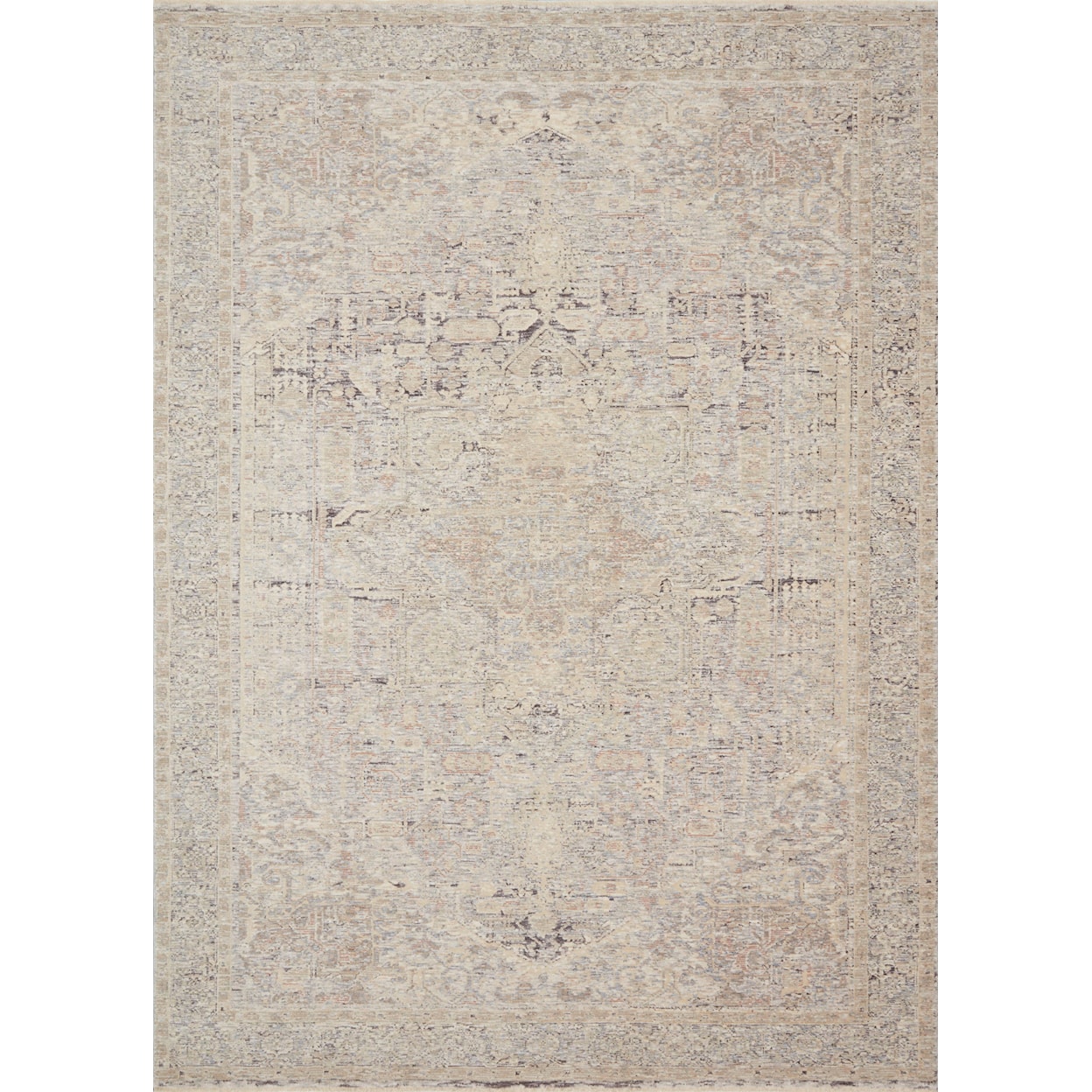 Loloi Rugs Faye 18" x 18"  Ivory / Multi Rug