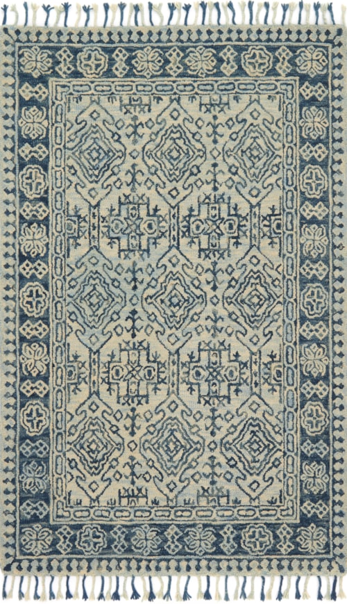 5'-0" x 7'-6" Mist / Blue Area Rug