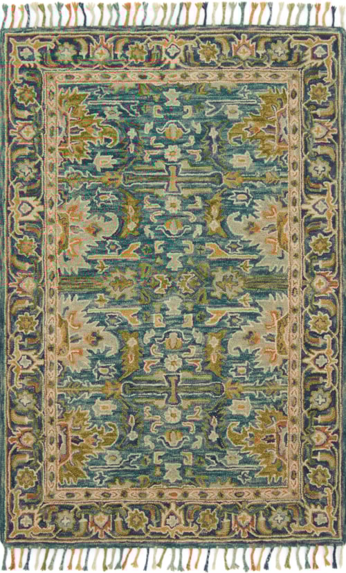 1'6" x 1'6"  Blue / Navy Rug