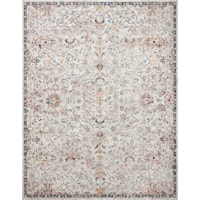 7'10" x 10' Dove / Navy Rectangle Rug