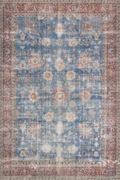 2'-6" X 7'-6" Blue / Brick Runner