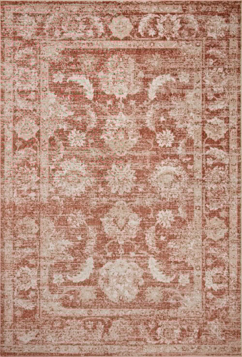 4'0" x 6'0" Rust / Ivory Rug