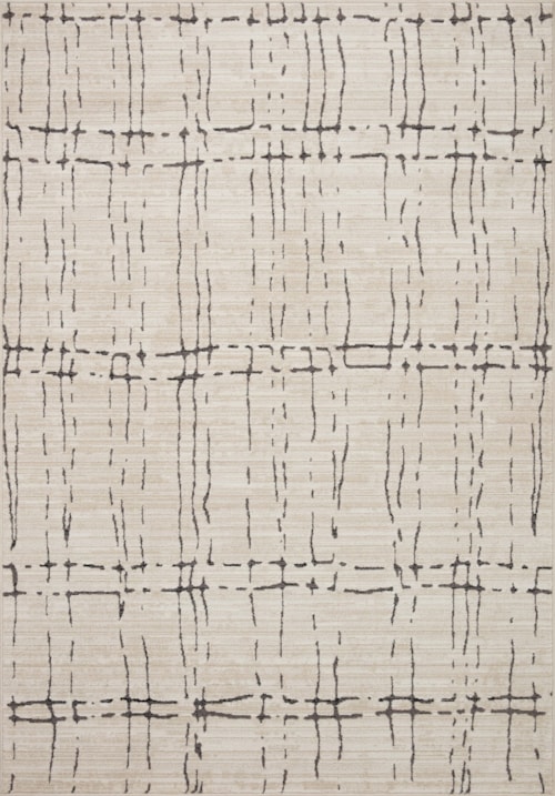 2'-7" x 10'-0" Sand / Dk. Grey Rug