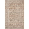 Loloi Rugs Lourdes 2'8" x 2'8"  Ivory / Spice Rug