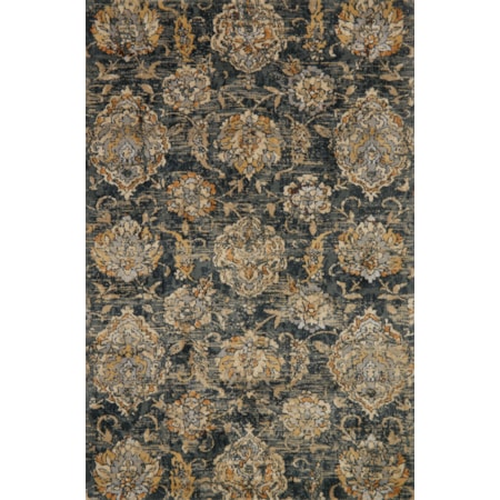 1'6" x 1'6"  Charcoal Rug