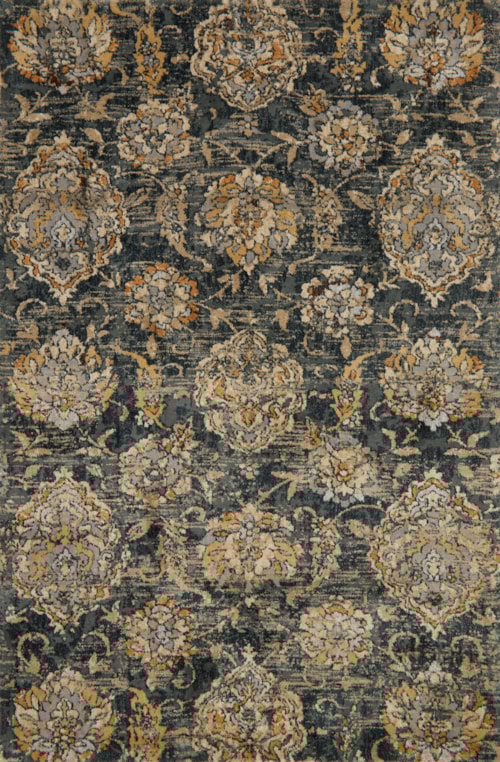 1'6" x 1'6"  Charcoal Rug