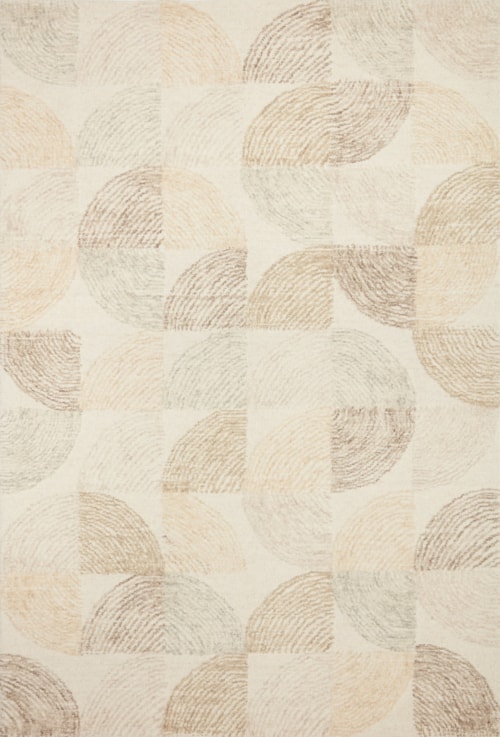18" x 18"  Pebble / Multi Rug