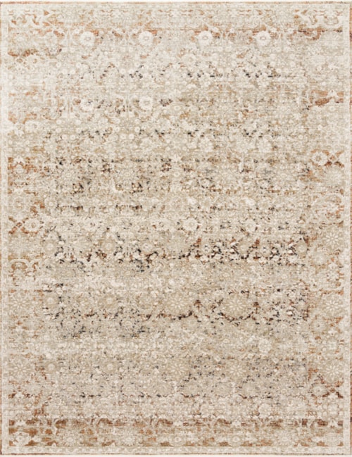 1'6" x 1'6"  Natural / Rust Rug