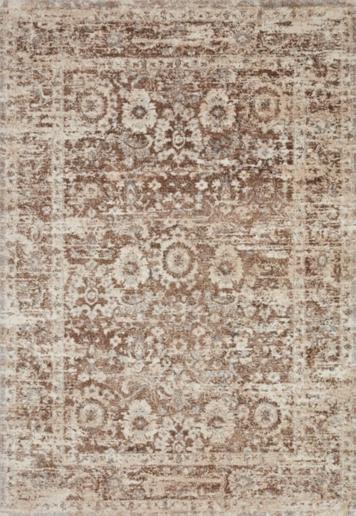 18" x 18"  Mocha / Natural Rug