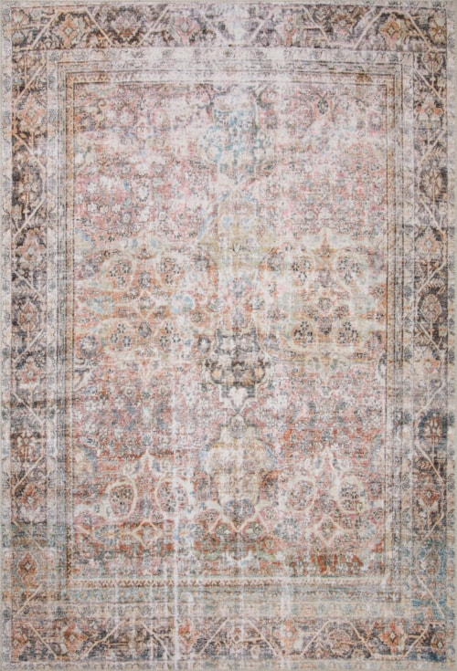 18" x 18" Sunset / Charcoal Sample Rug