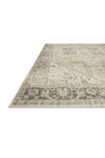 Reeds Rugs Skye 2'6" x 12'0" Denim / Brick Runner Rug