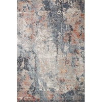 18" x 18" Silver / Apricot Sample Rug