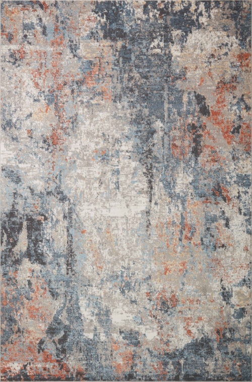 2'0" x 3'0" Silver / Apricot Rectangle Rug