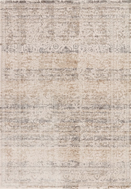 1'6" x 1'6"  Beige / Grey Rug
