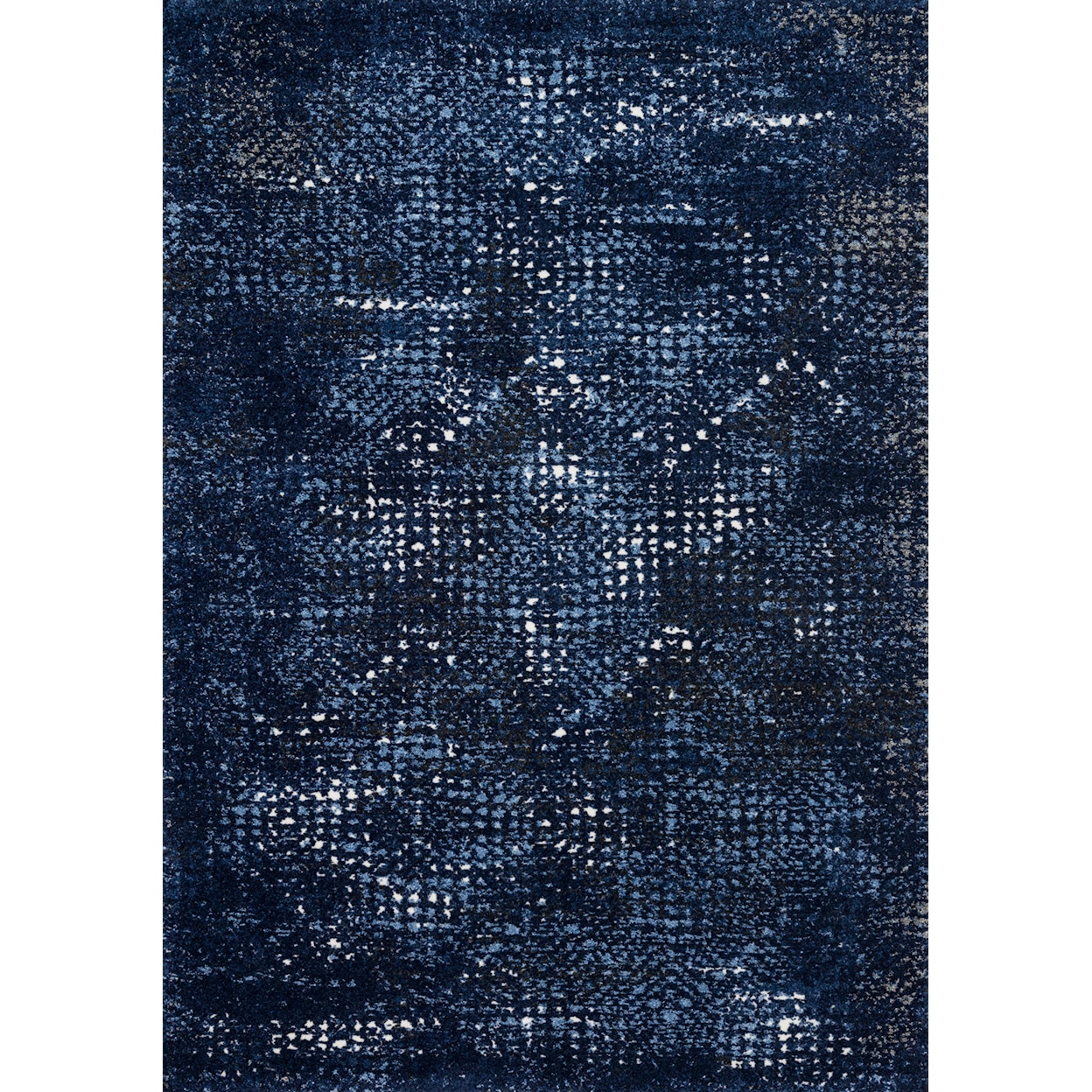 Loloi Rugs Viera 1'6" x 1'6"  Dark Blue / Light Blue Rug