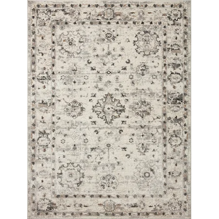 18" x 18" Ivory / Stone Sample Rug