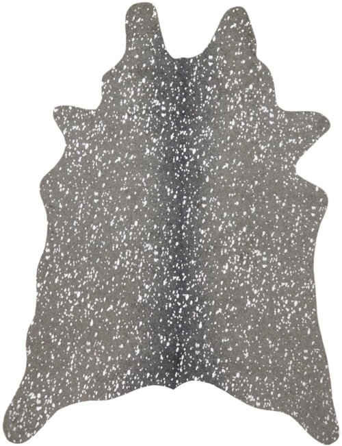 5' X 6'-6" Graphite / Silver Area Rug