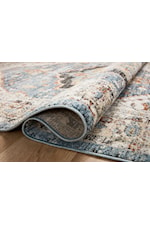 Loloi Rugs Odette 5'3" x 5'3" Round Sky / Charcoal Rug