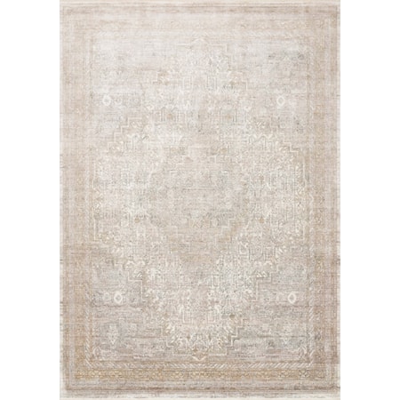 2'8" x 10' Sand / Ivory Rug