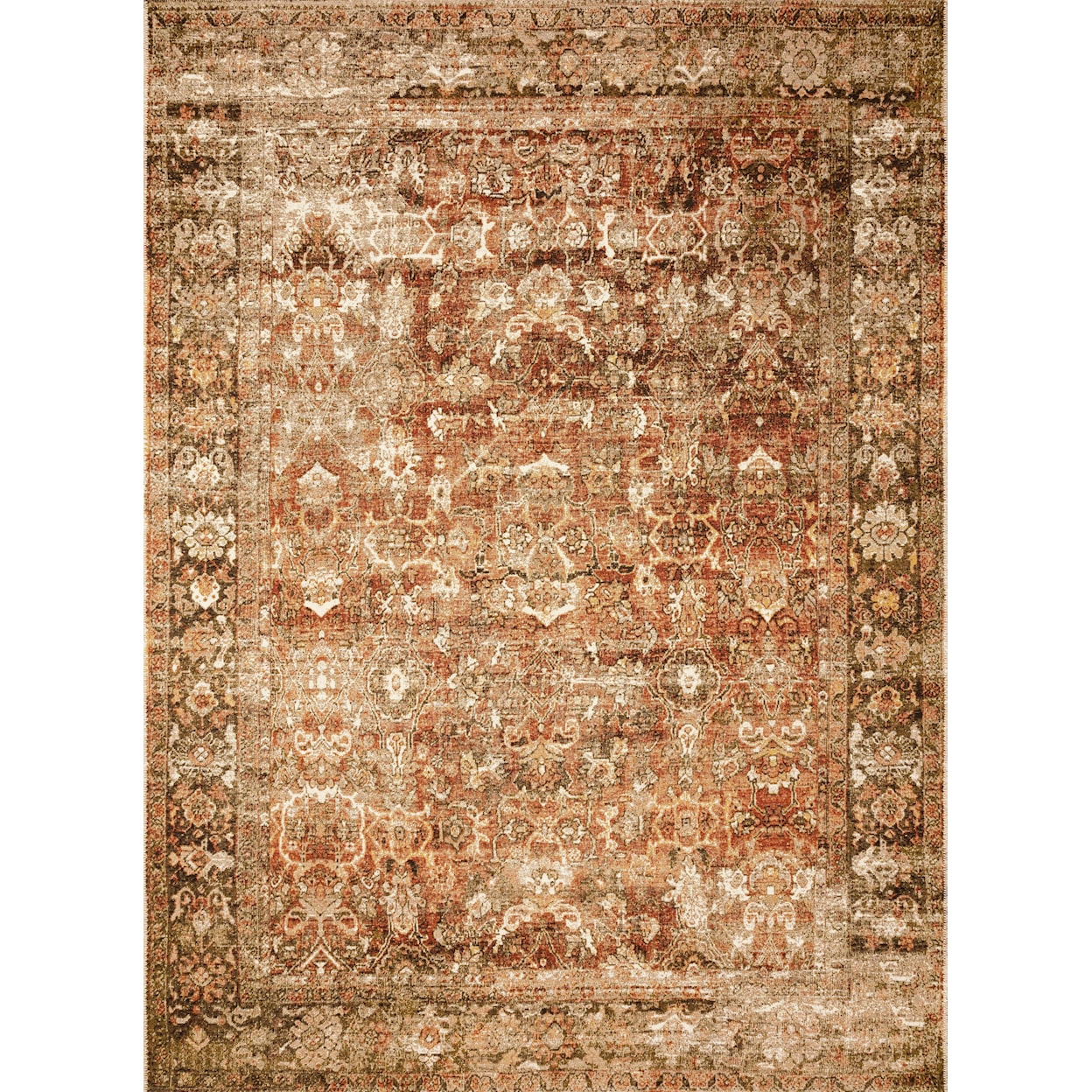 Reeds Rugs Sebastian 5'3" x 7'8" Rust / Tobacco Rug