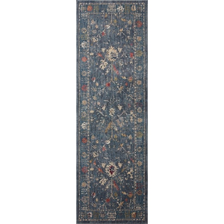 2&apos;7&quot; x 8&apos;0&quot; Denim / Multi Rug