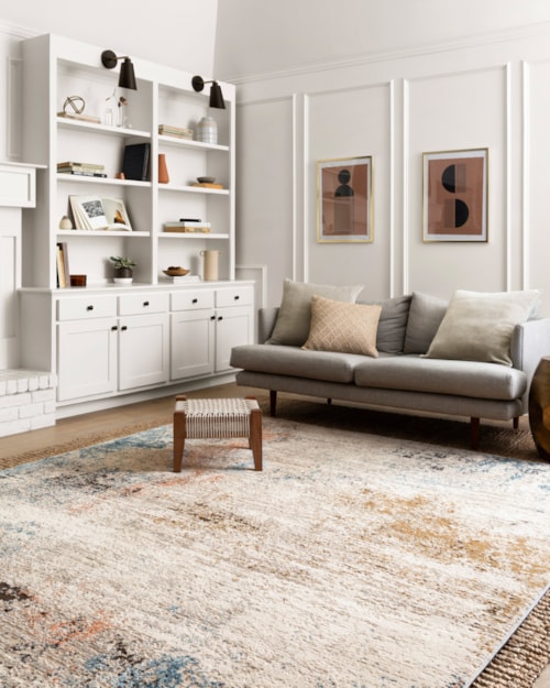2'8" x 13' Ivory / Multi Runner Rug