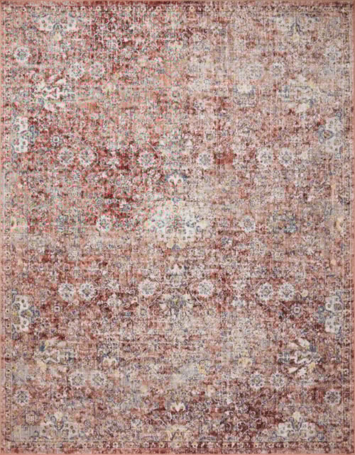 2'6" x 7'9" Rust / Ivory Runner Rug
