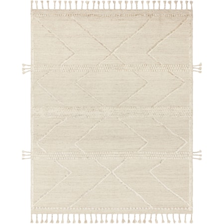 9'6" x 13'6" Beige / Ivory Rug