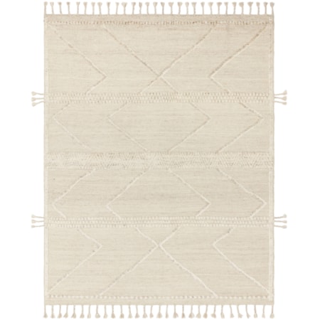 1'6" x 1'6" Beige / Ivory Rug