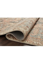 Reeds Rugs Margot 2'0" x 5'0" Ocean / Brick Rectangle Rug