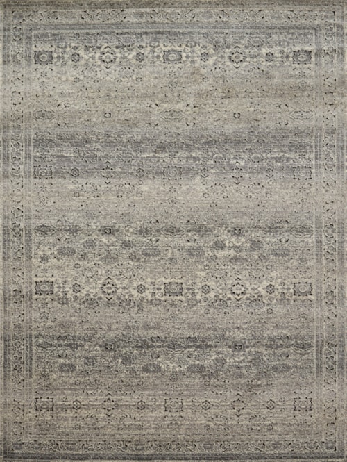 7'-7" X 7'-7" Grey / Charcoal Round Rug