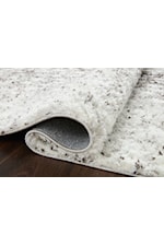 Reeds Rugs Bliss Shag 2'7" x 12'0" Grey / White Runner Rug