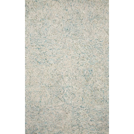 7'9" x 9'9" Aqua Rug