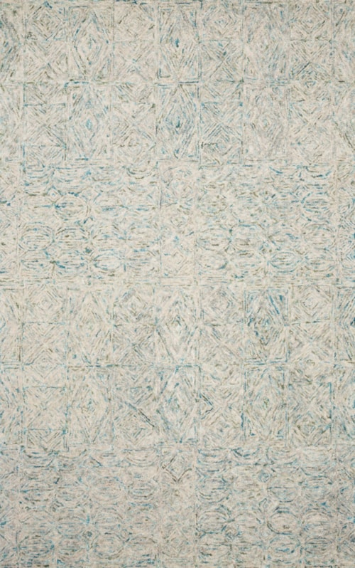 1'6" x 1'6"  Aqua Rug