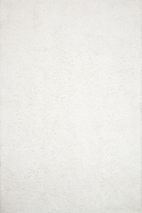 7'9" x 9'9" White Rectangle Rug