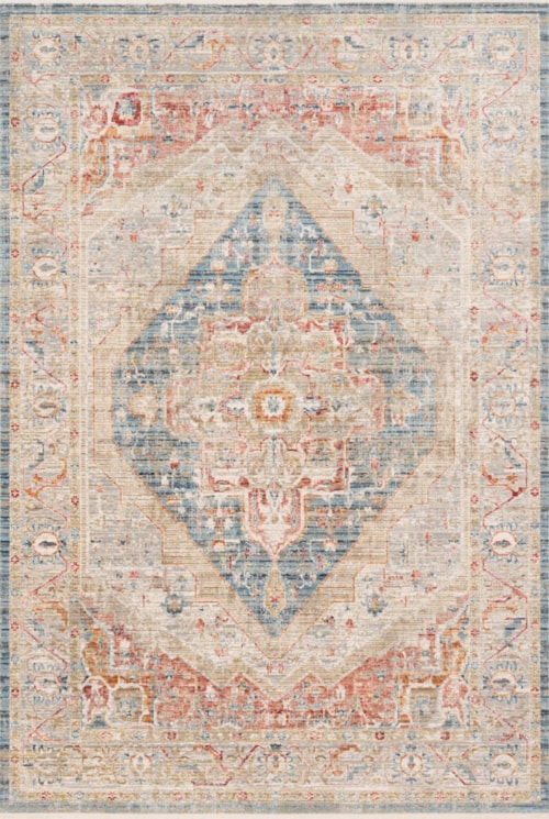 2'7" x 8'0" Blue / Multi Rug