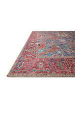 Loloi Rugs Loren 5'0" x 7'6" Terracotta / Sky Rug