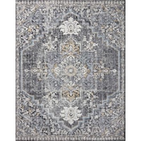 2'6" x 4'0" Charcoal / Gold Rectangle Rug