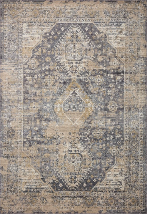 2'6" x 4'0" Charcoal / Natural Rug