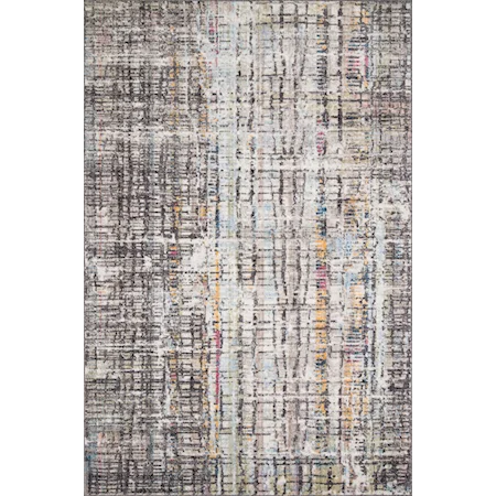 7' 10" X 10' 6" Charcoal / Multi Area Rug