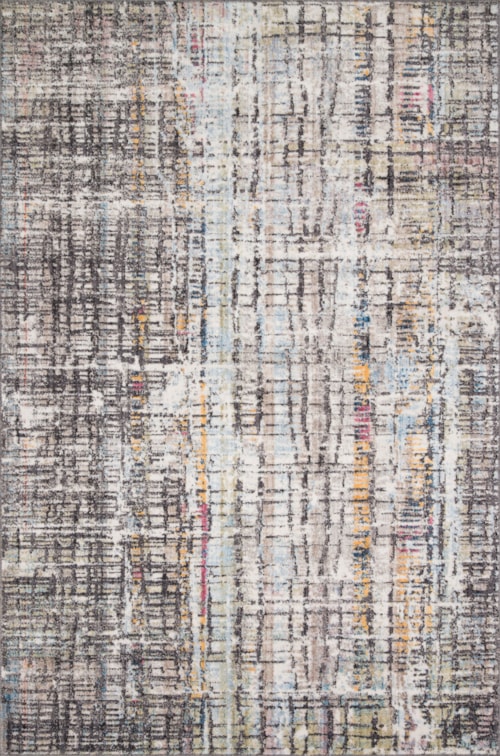 7' 10" X 10' 6" Charcoal / Multi Area Rug