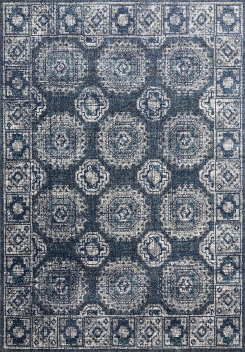 1'6" x 1'6"  Denim / Grey Rug