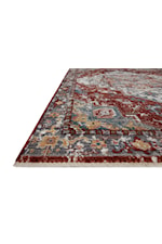 Loloi Rugs Samra 18" x 18" Charcoal / Sky Sample Rug