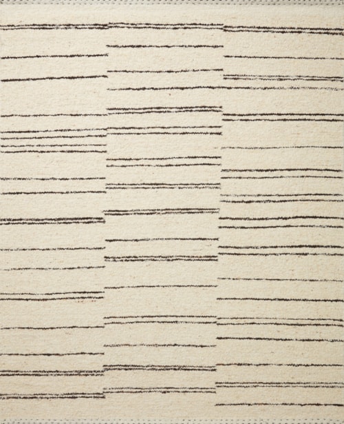 18" x 18" Natural / Charcoal Sample Rug